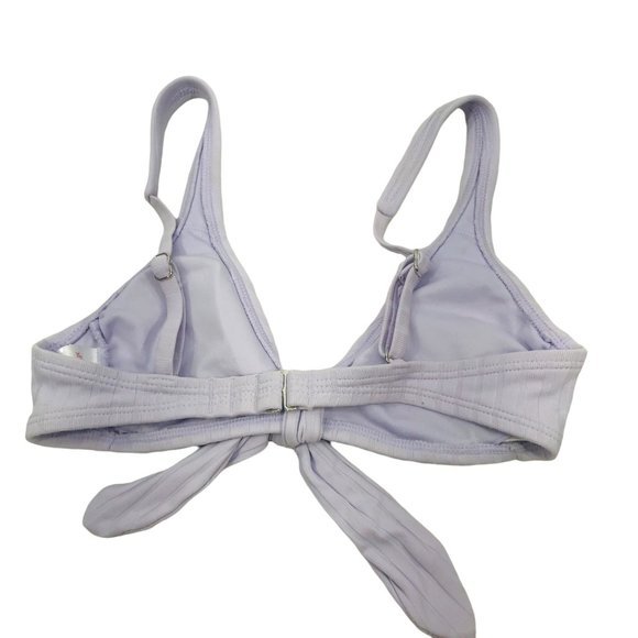Xhilaration Womens Size XS Removable Pads Knot Front Bikini Swim Top Purple NWOT - Picture 2 of 11